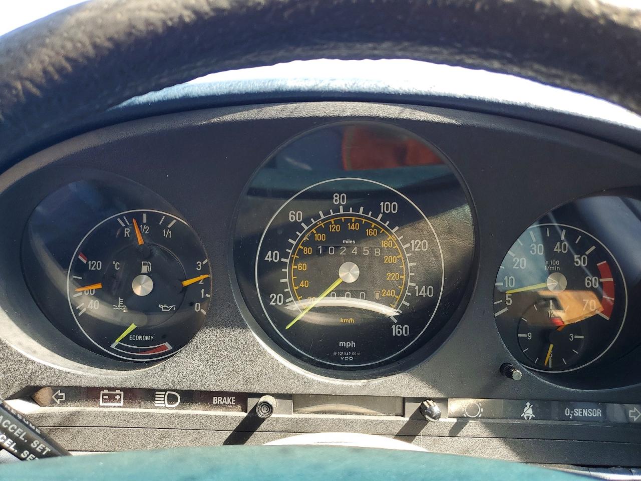 1984 Mercedes-benz 380 Sl Silver vin: WDBBA45AXEA003535