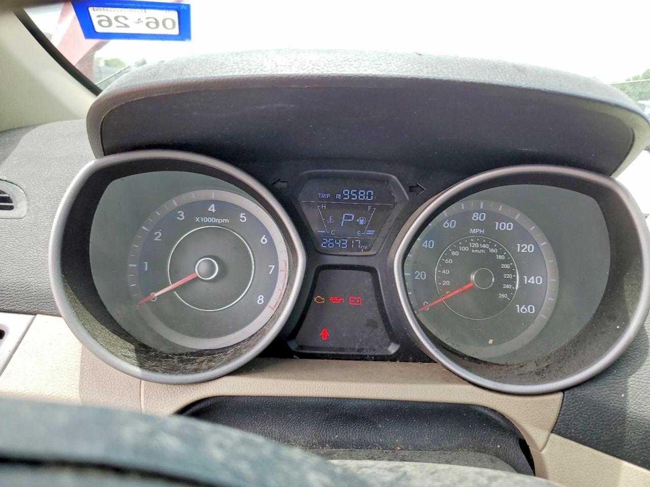 2014 Hyundai Elantra Se Красный vin: KMHDH4AE4EU186021