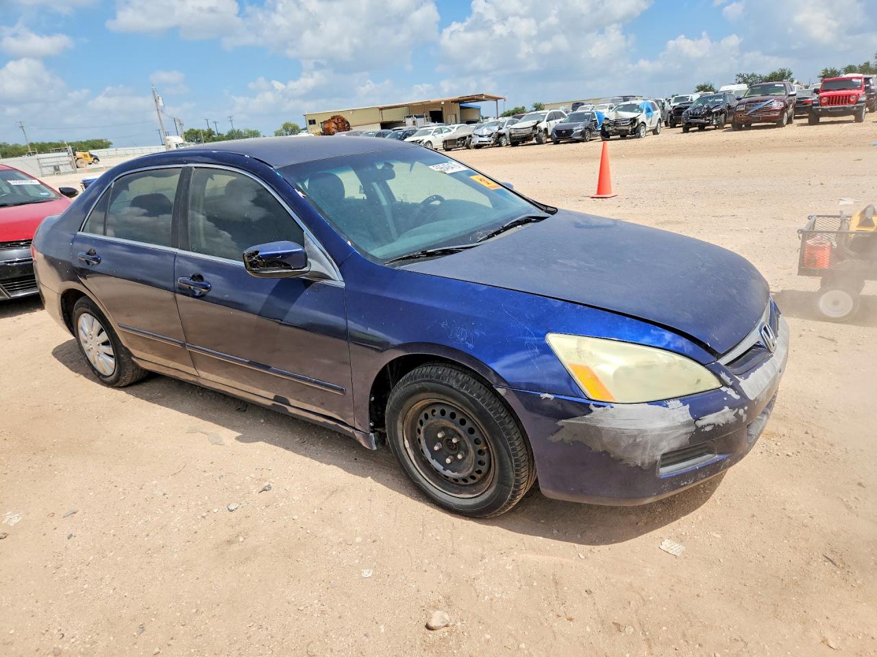 2004 Honda Accord Lx Blue vin: 1HGCM56374A168459
