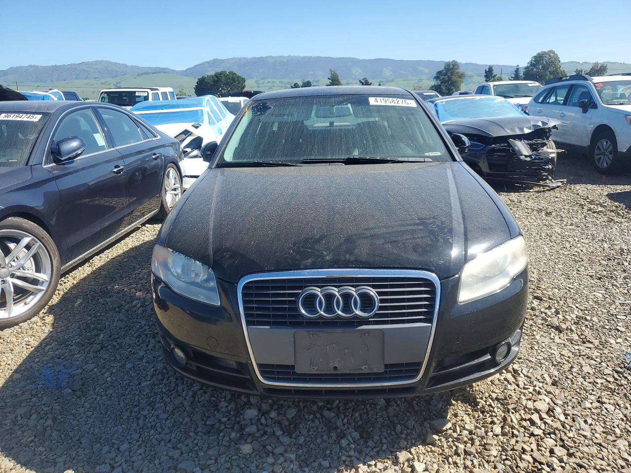 2007 Audi A4 2 Black vin: WAUAF78E67A132113