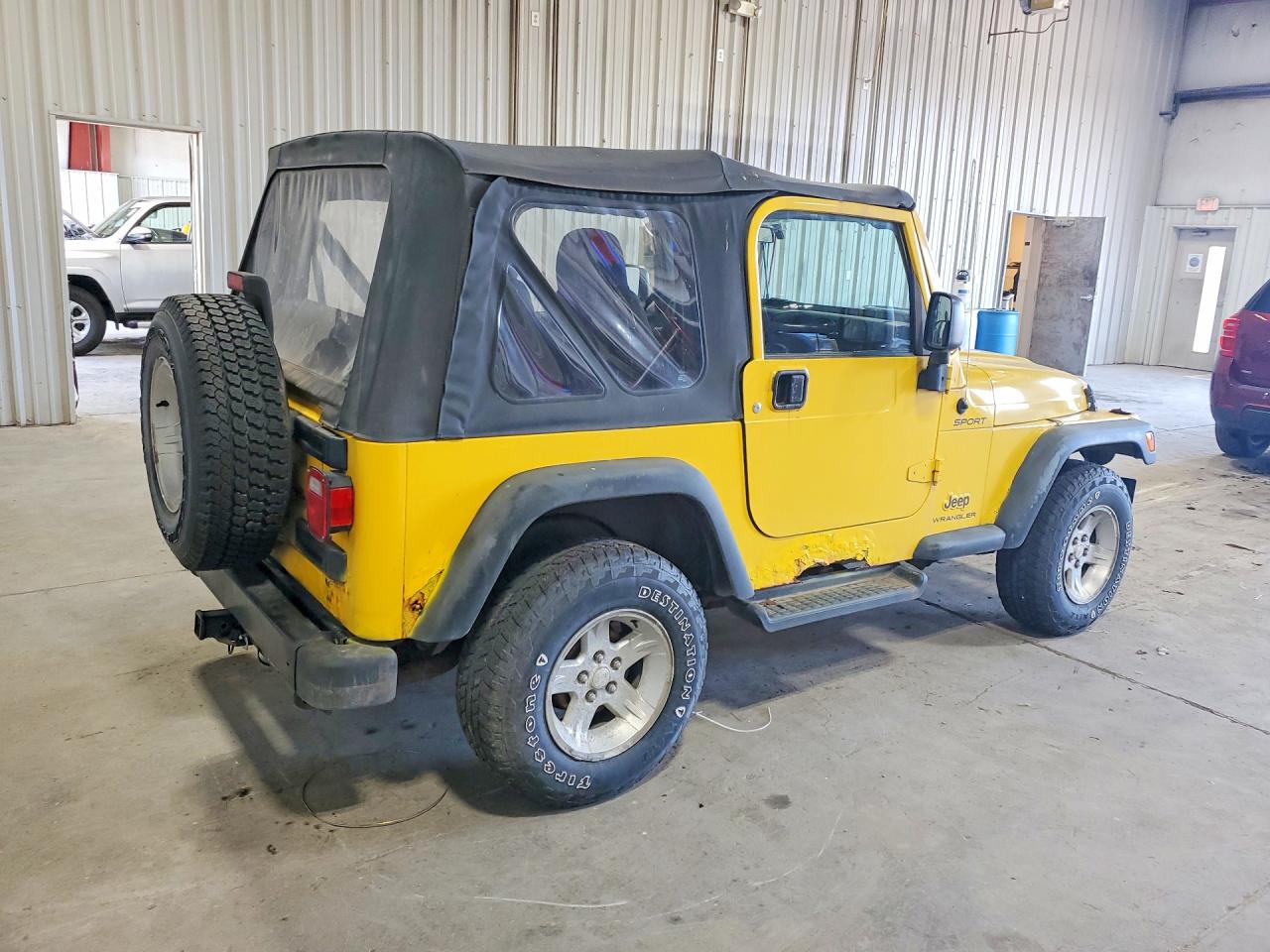 2006 Jeep Wrangler / Tj Sport Yellow vin: 1J4FA49S76P769611