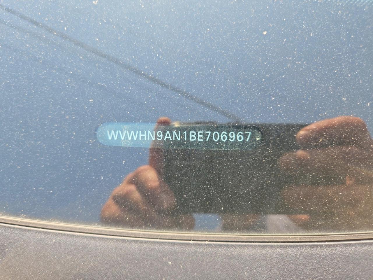 2011 Volkswagen Passat Luxury Черный vin: WVWHN9AN1BE706967