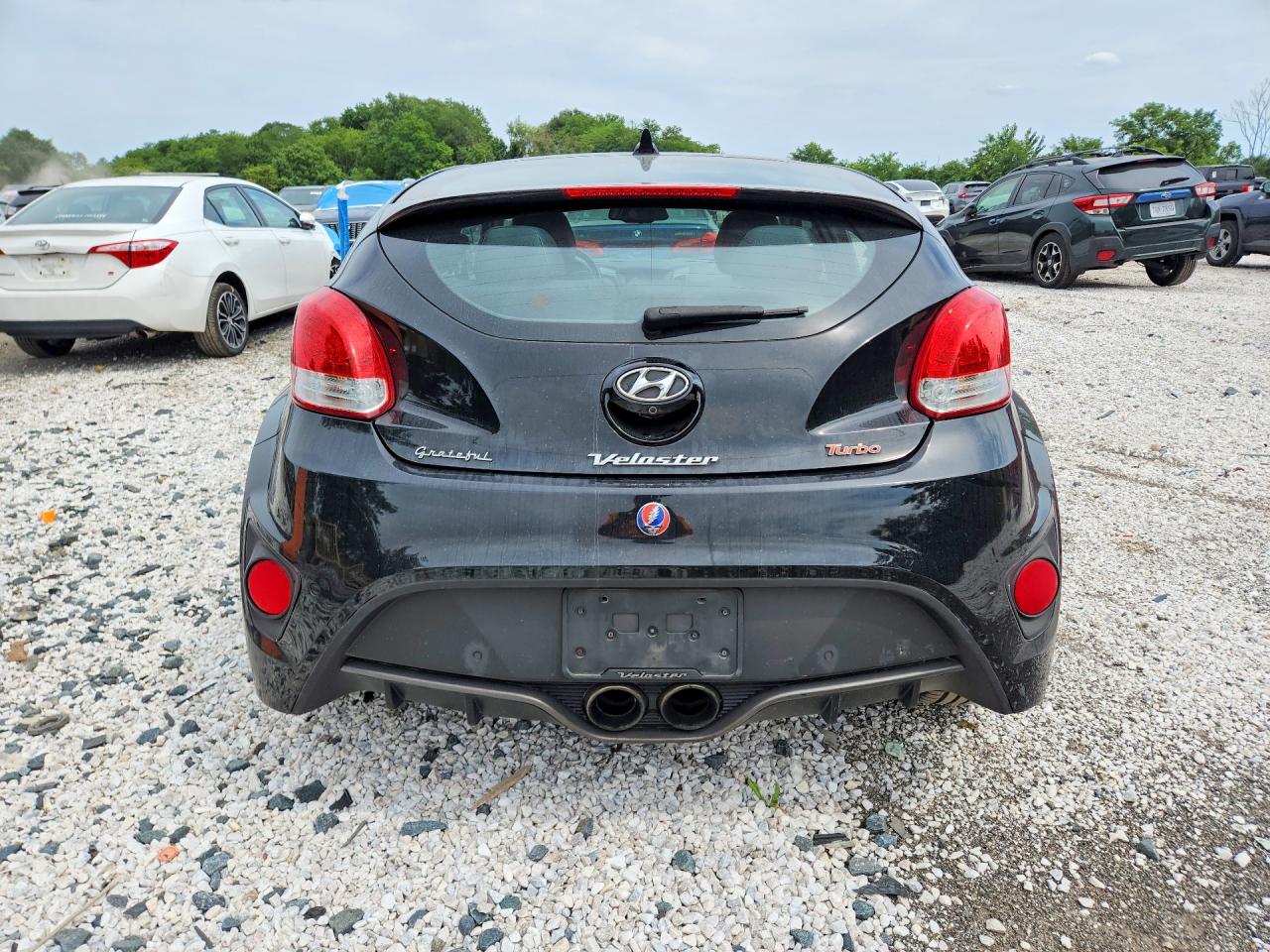 2013 Hyundai Veloster Turbo Black vin: KMHTC6AE8DU126117