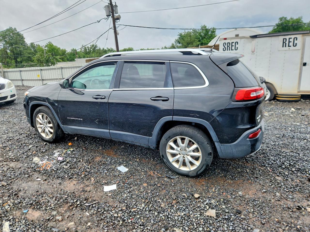 2015 Jeep Cherokee Черный vin: 1C4PJMDS4FW544523