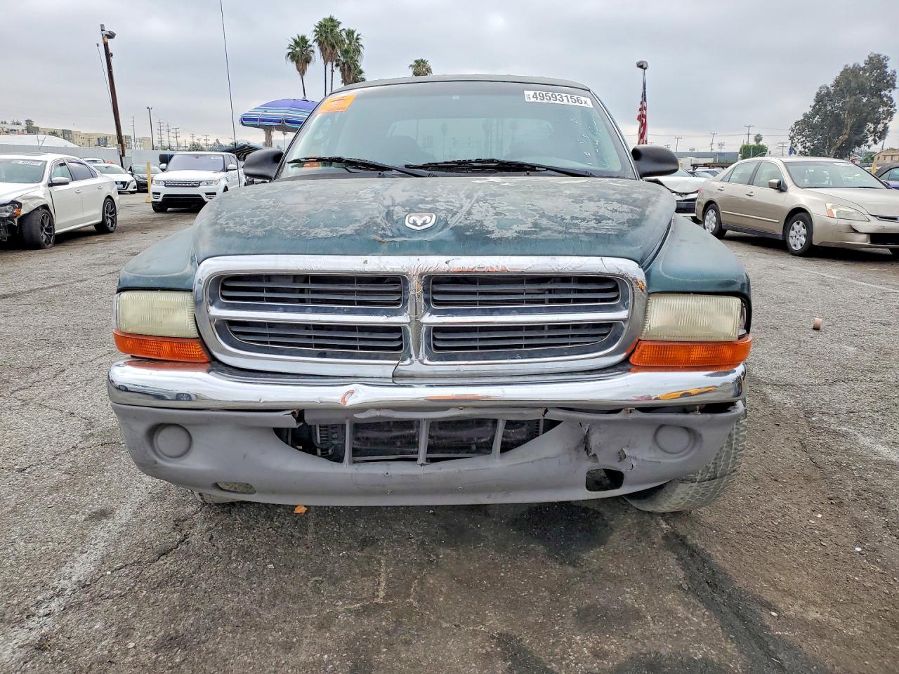 2001 Dodge Dakota Quad Зеленый vin: 1B7HL2AXX1S232306