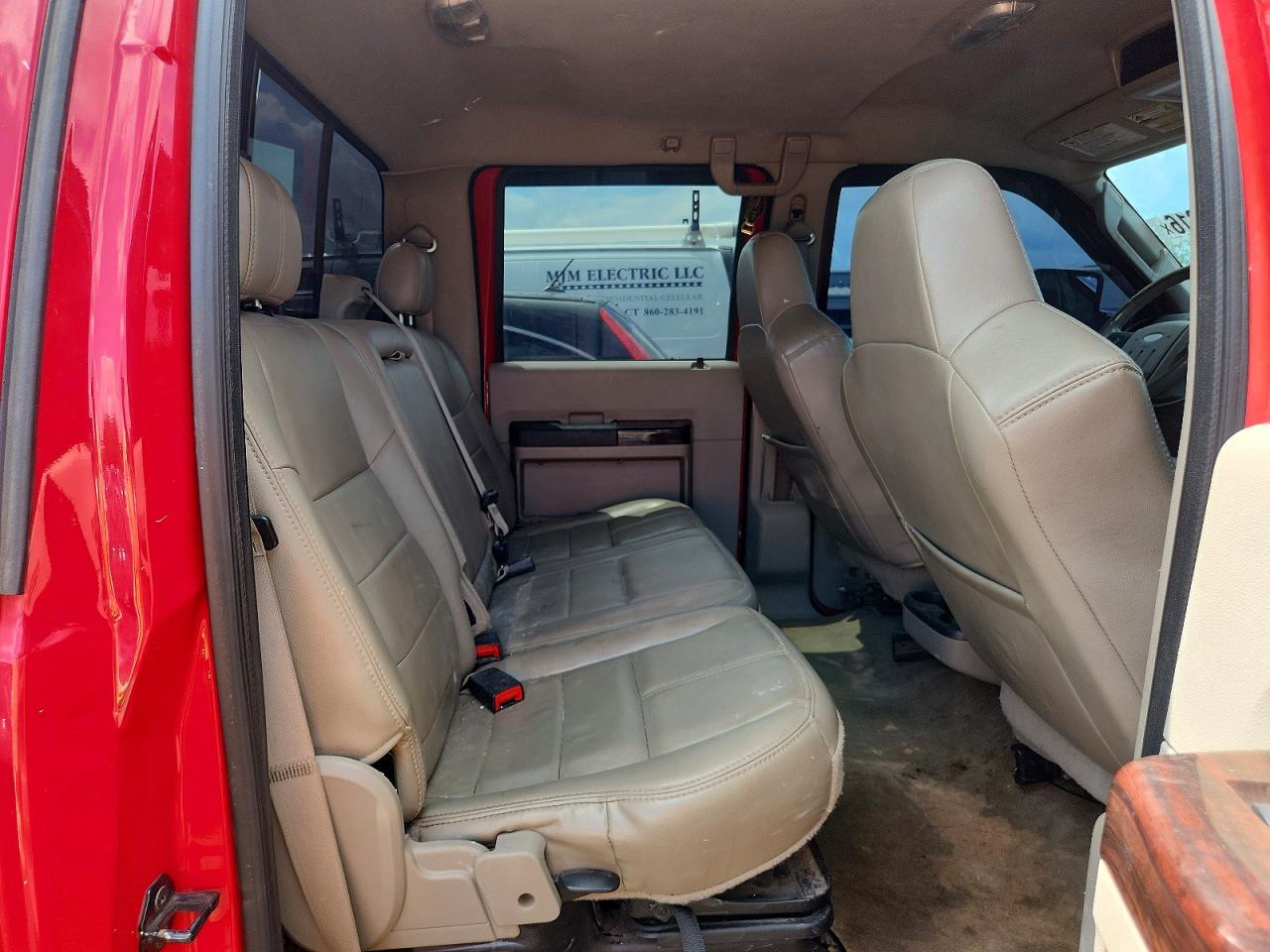 2008 Ford F250 Super Duty Red vin: 1FTSW21R88EC16564