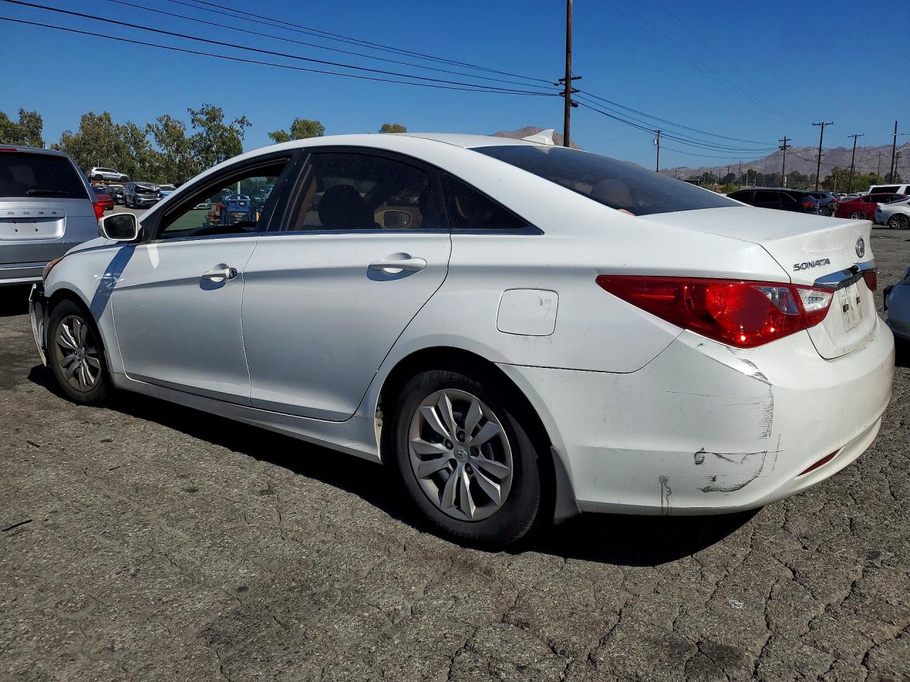 2012 Hyundai Sonata Gls White vin: 5NPEB4AC6CH498762
