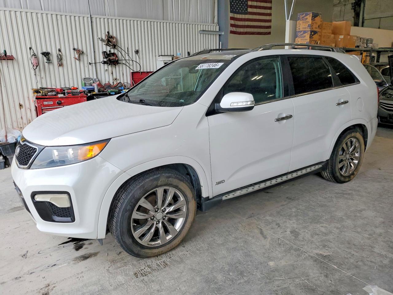 2013 Kia Sorento Sx White vin: 5XYKWDA2XDG325141