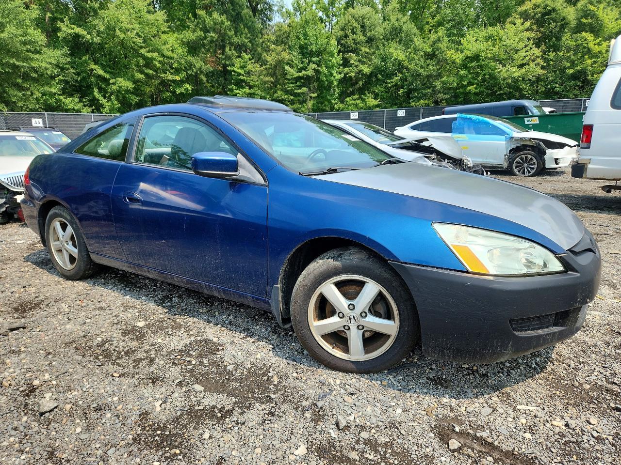 2003 Honda Accord Ex Синий vin: 1HGCM72683A027393