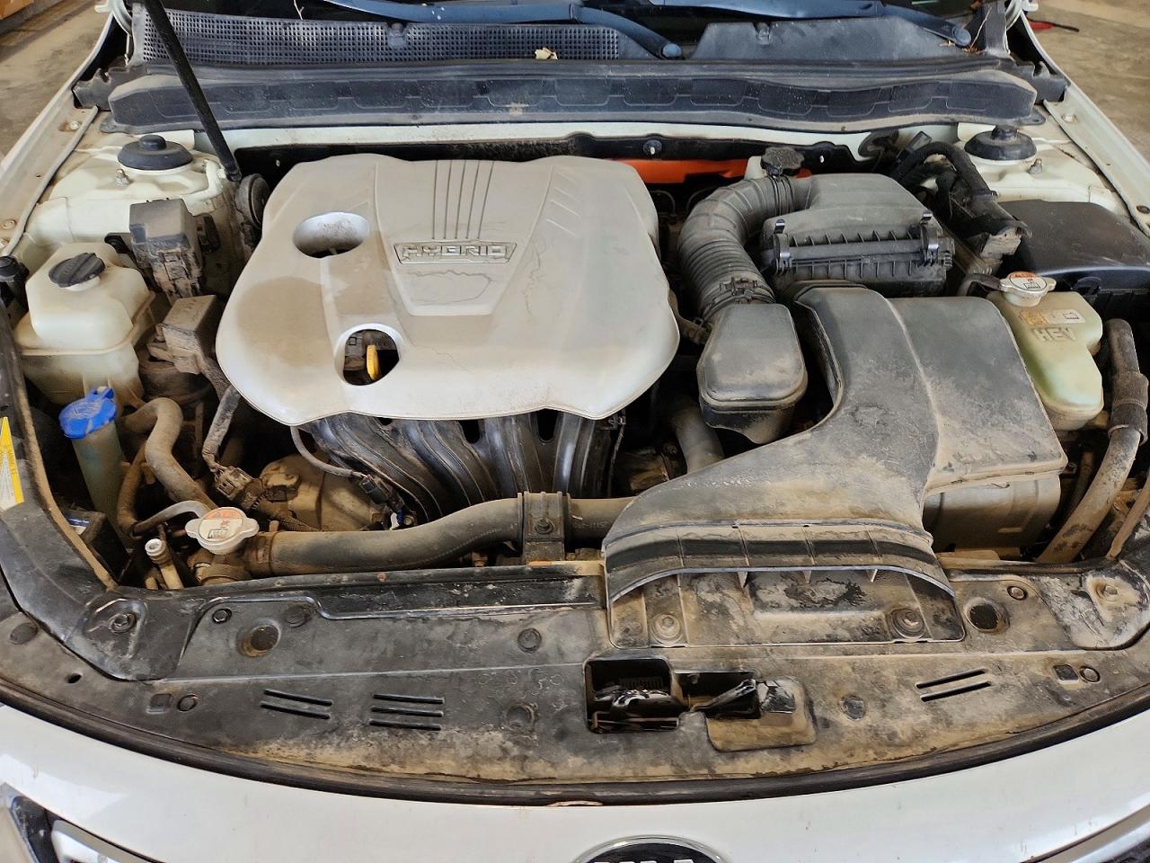 2012 Kia Optima Hybrid White vin: KNAGM4AD5C5011690