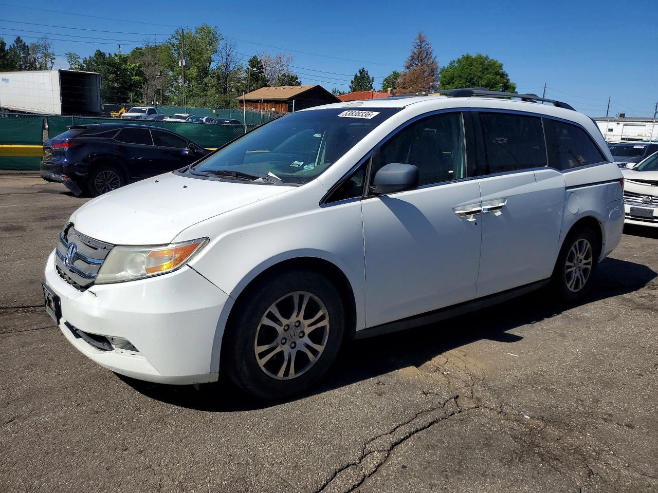 2012 Honda Odyssey Exl Белый vin: 5FNRL5H62CB059528