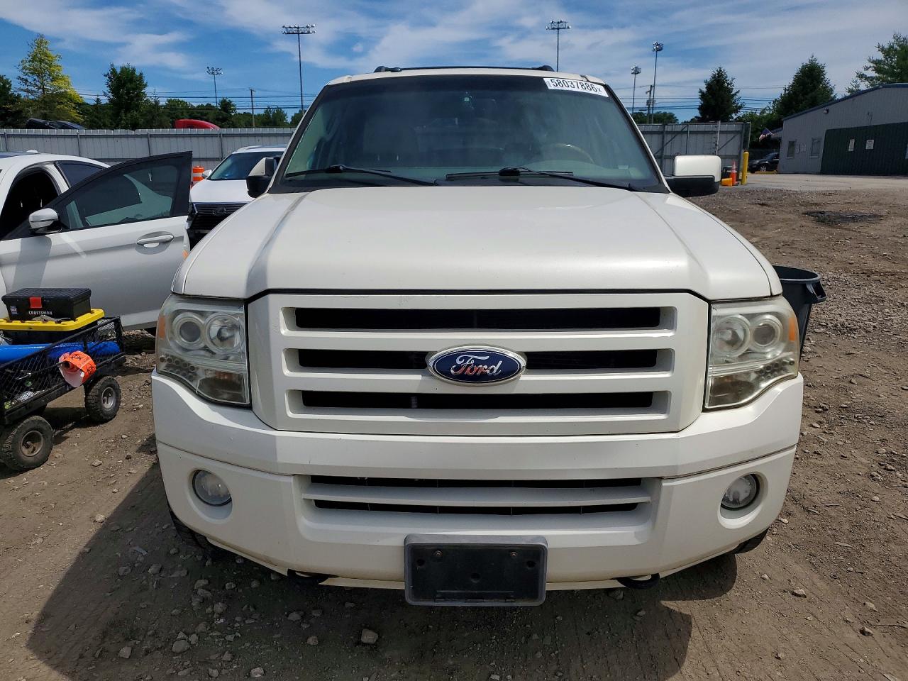 2007 Ford Expedition El Limited White vin: 1FMFK20567LA08197