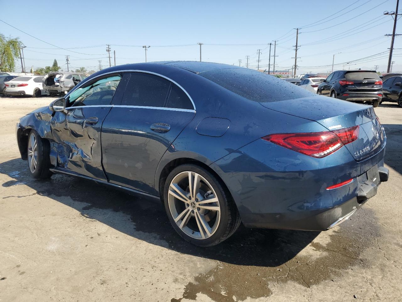 2020 Mercedes-benz Cla 250 Синий vin: WDD5J4GBXLN033800