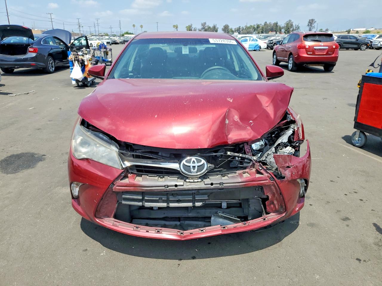 2017 Toyota Camry Se Red vin: 4T1BF1FKXHU703868