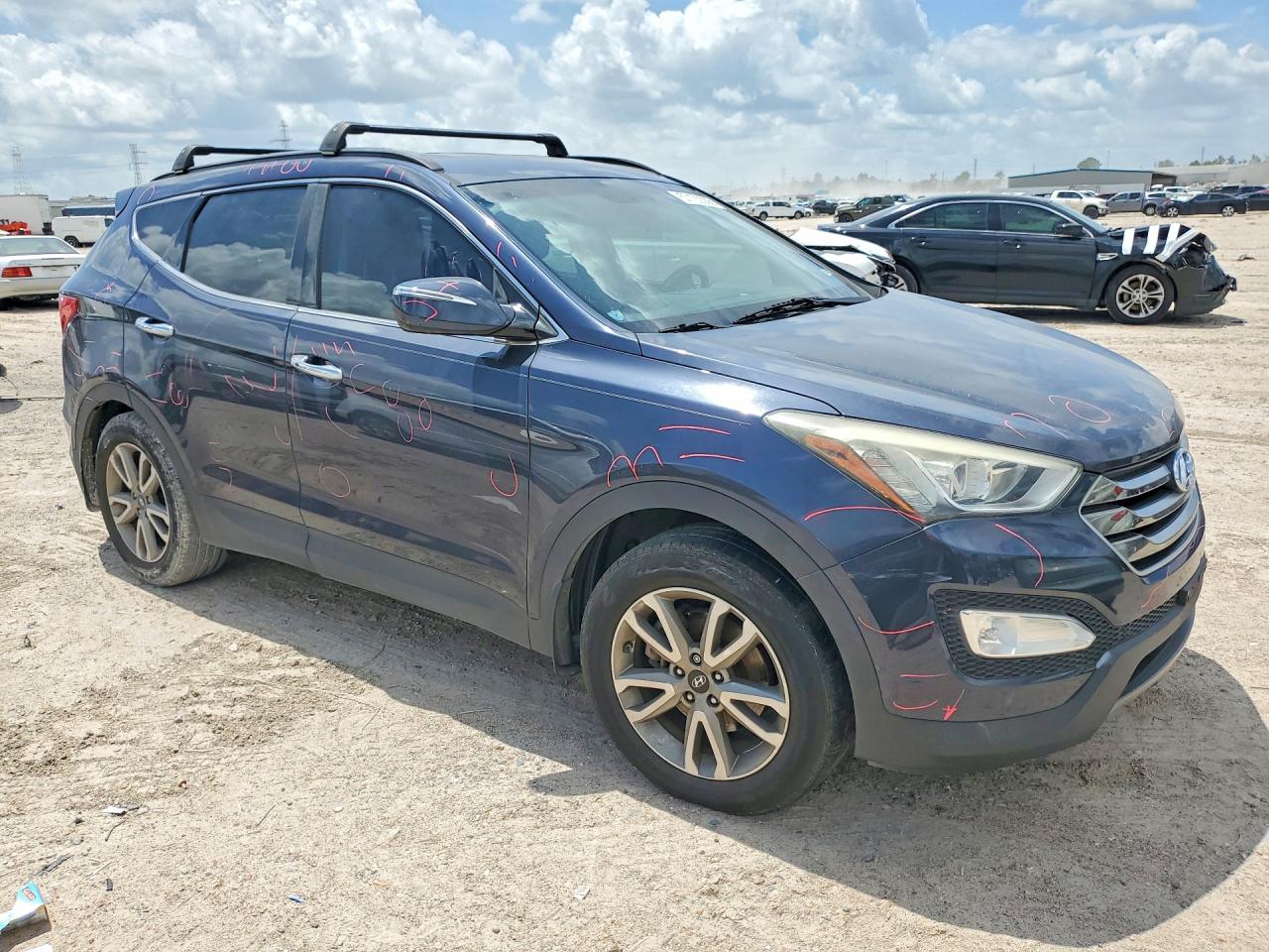 2016 Hyundai Santa Fe Sport 2.0t Синий vin: 5XYZU3LAXGG320593