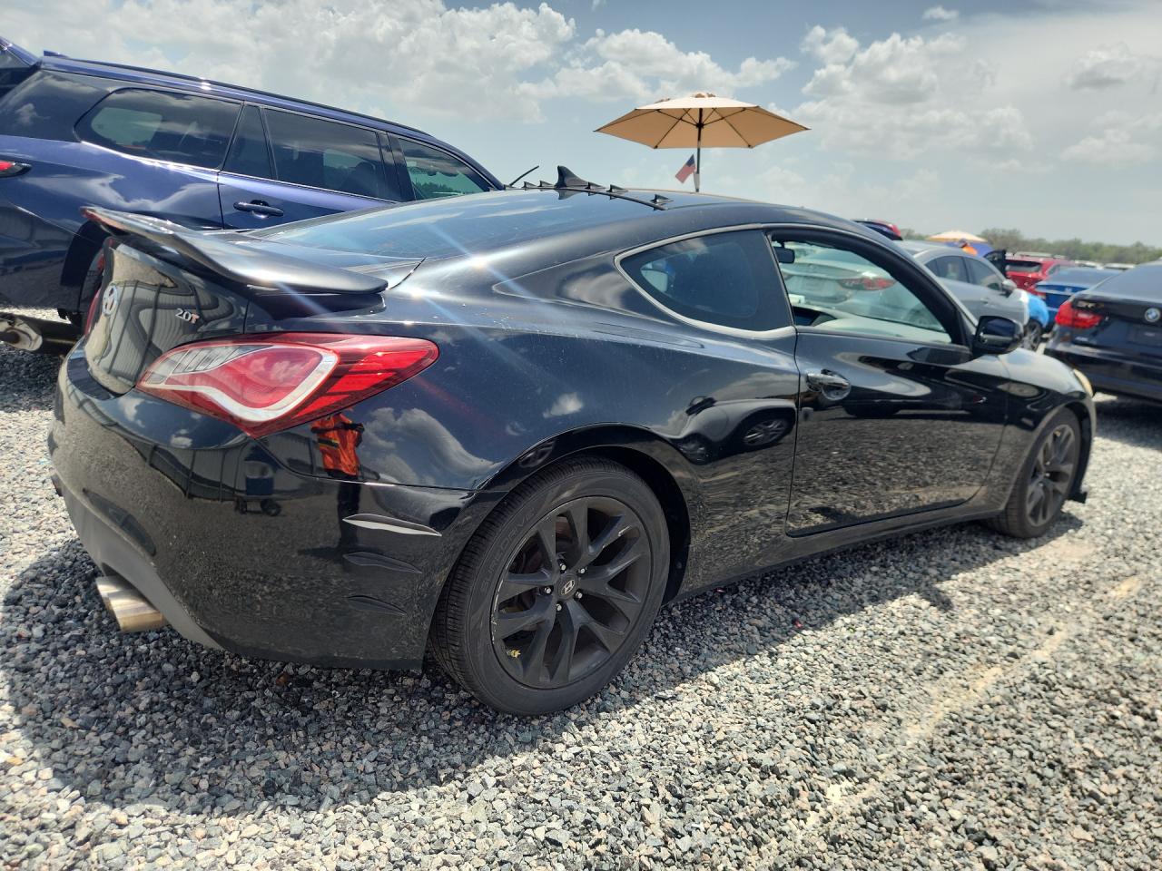 2013 Hyundai Genesis Coupe 2.0t Black vin: KMHHT6KD9DU090398