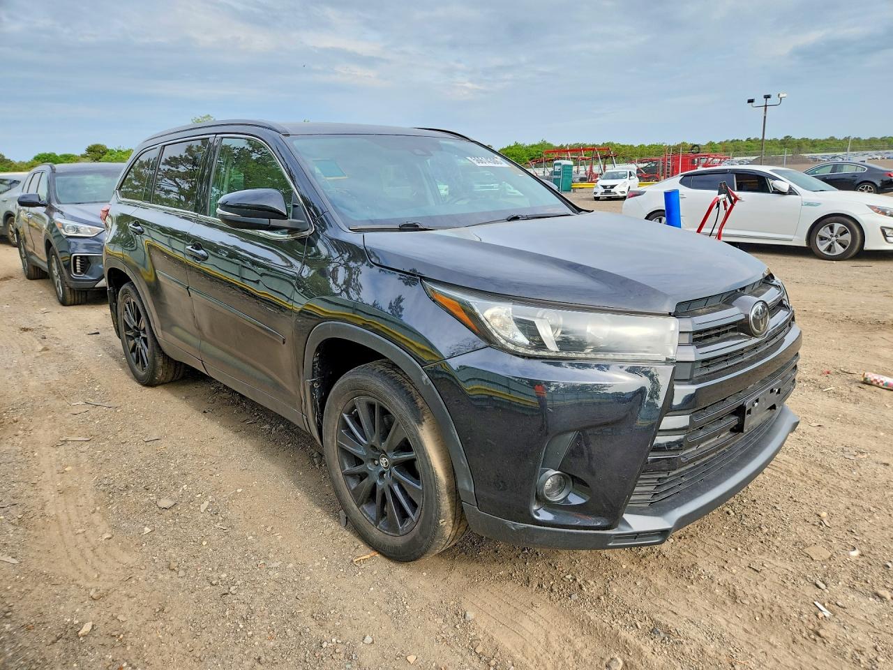 2019 Toyota Highlander Se Black vin: 5TDJZRFH9KS622317