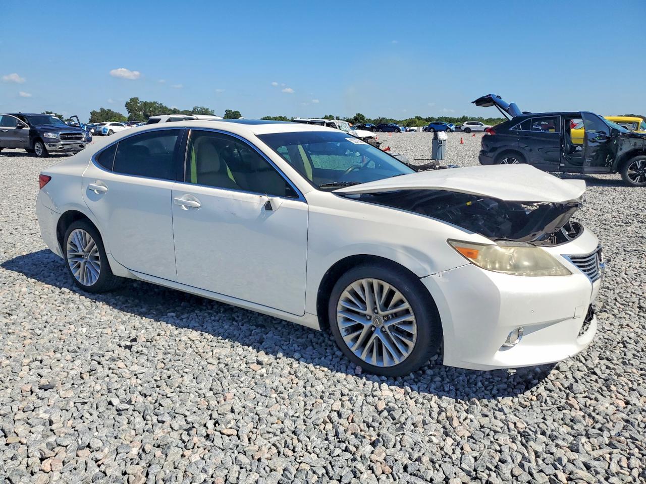 2013 Lexus Es 350 White vin: JTHBK1GG8D2015107