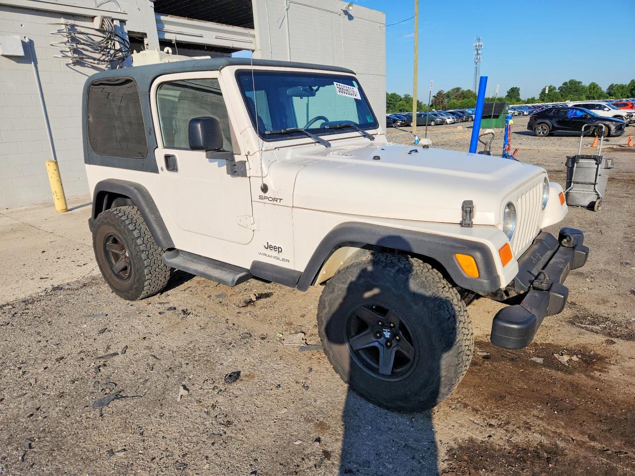 2003 Jeep Wrangler / Tj Sport White vin: 1J4FA49S23P371332
