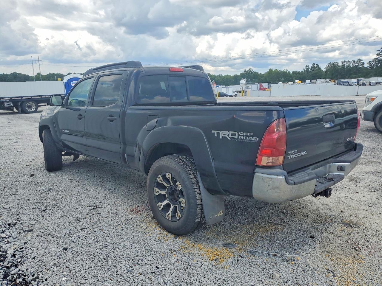 2007 Toyota Tacoma Double Cab Long Bed Black vin: 5TEMU52N97Z333710
