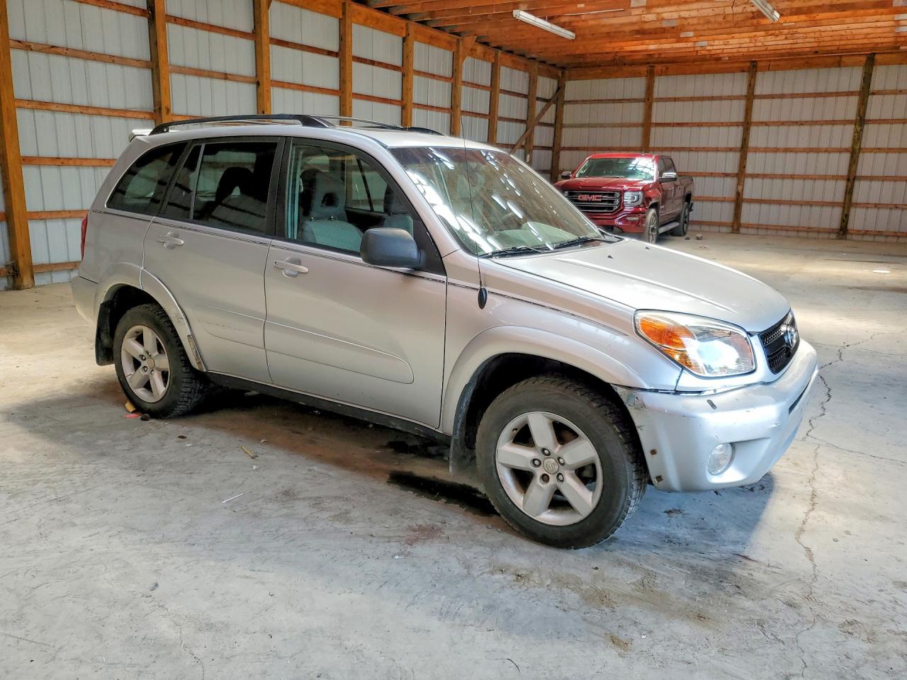 2004 Toyota Rav4 Base Silver vin: JTEHD20V246001227