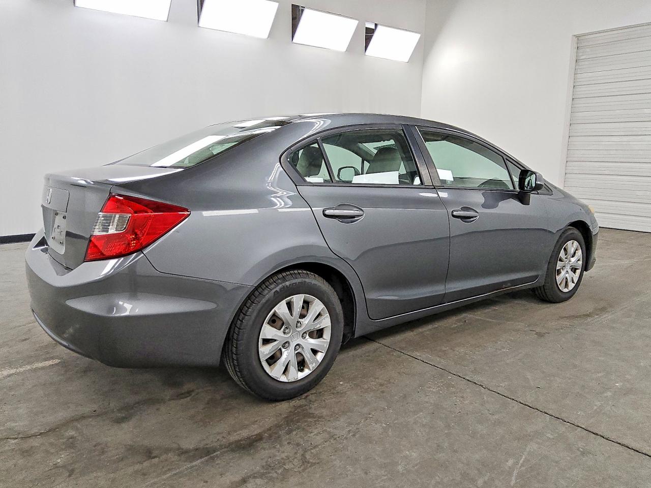 2012 Honda Civic Lx Gray vin: 19XFB2F59CE086732