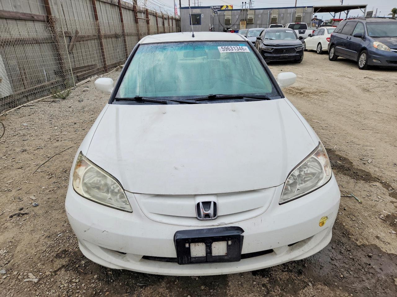 2004 Honda Civic Hybrid White vin: JHMES96684S006458