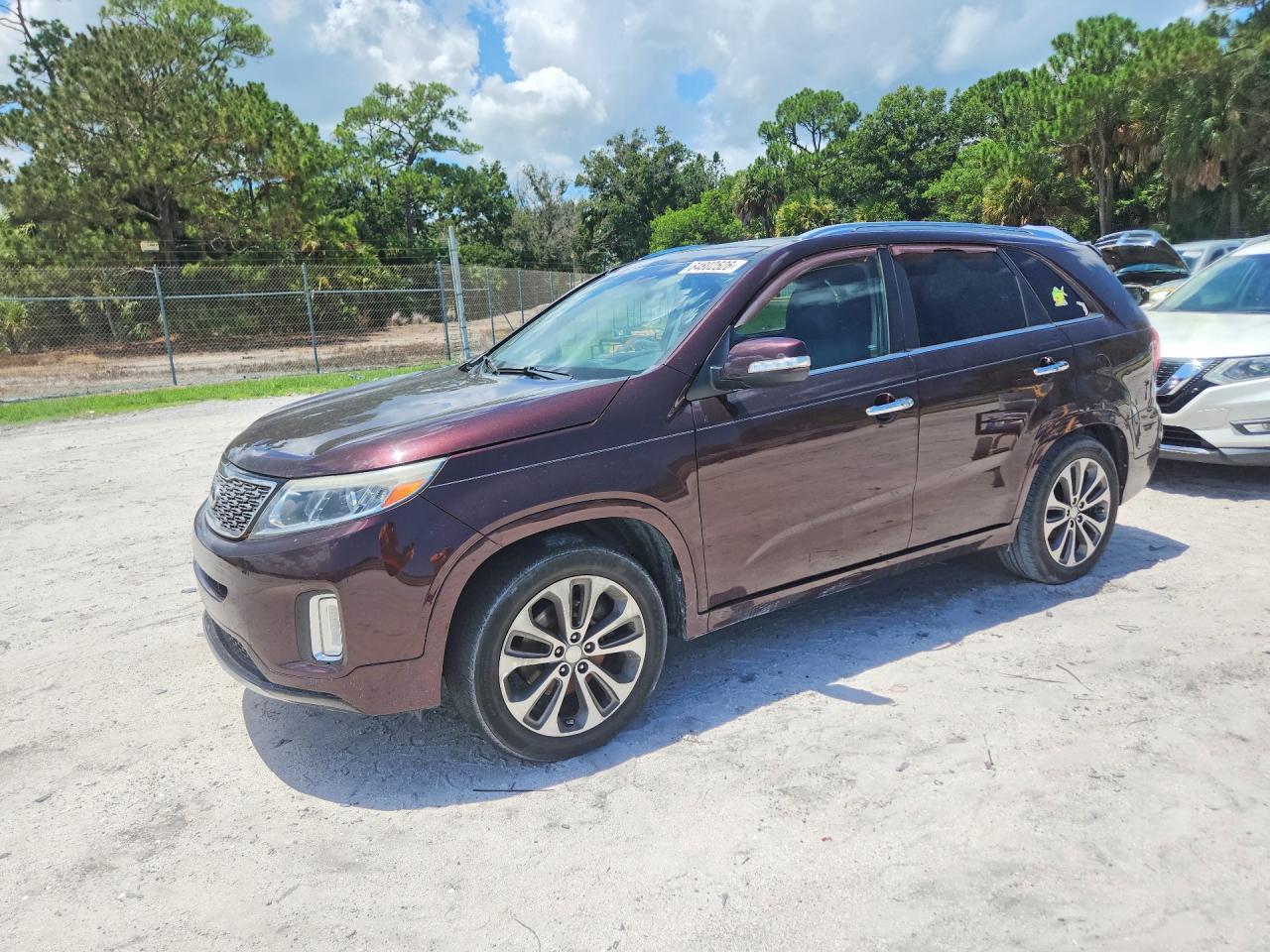 2015 Kia Sorento Sx Maroon vin: 5XYKW4A76FG649461