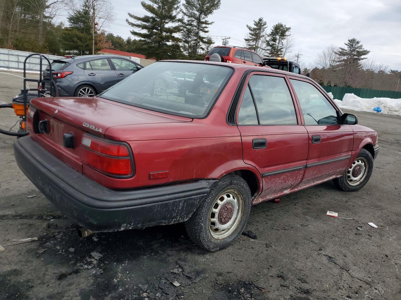 1992 Toyota Corolla Red vin: 2T1AE91A4NC180002