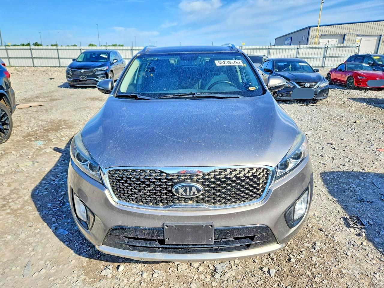 2017 Kia Sorento Sx V6 Gray vin: 5XYPK4A54HG251166