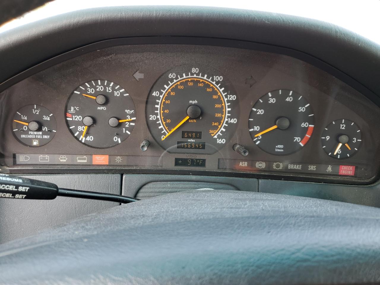 1995 Mercedes-benz S 500 White vin: WDBGA51E3SA282102