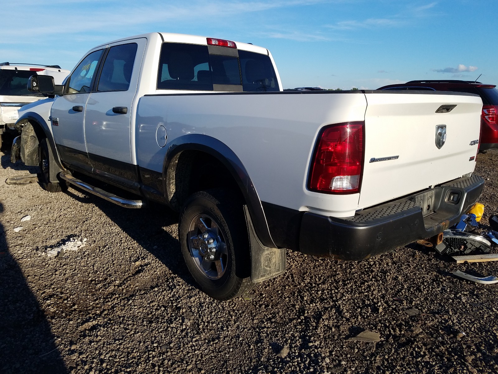 2012 Dodge Ram 2500 Slt White vin: 3C6UD5DL0CG114921
