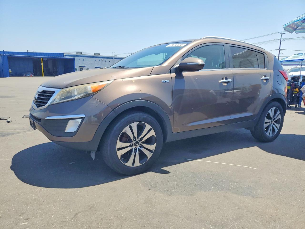 2013 Kia Sportage Ex Brown vin: KNDPCCA20D7372703