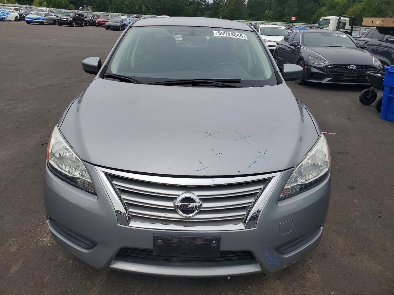 2013 Nissan Sentra S Silver vin: 3N1AB7AP8DL787262