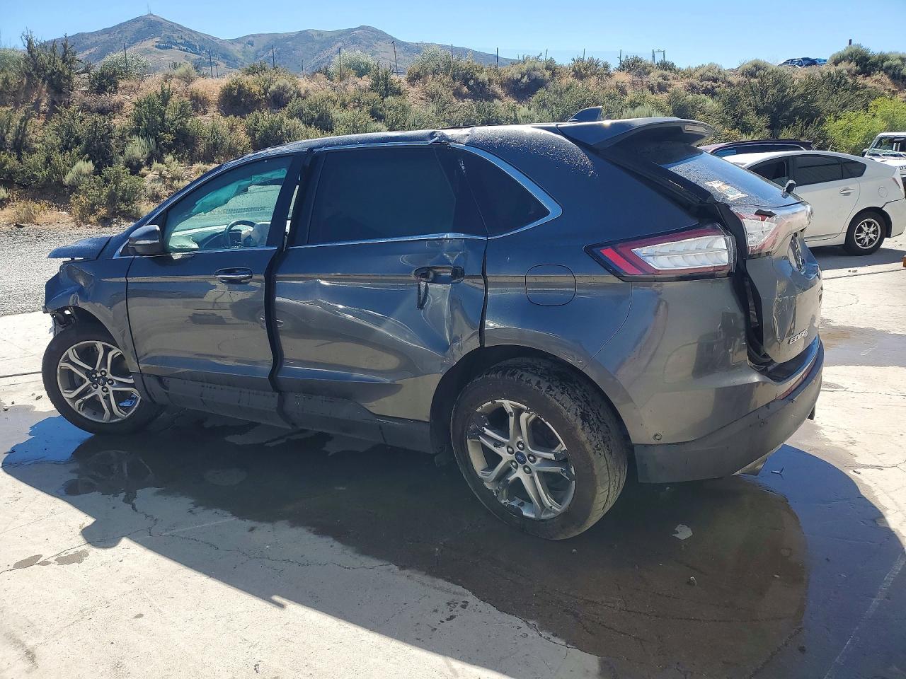 2015 Ford Edge Titanium Gray vin: 2FMPK4K97FBC09976