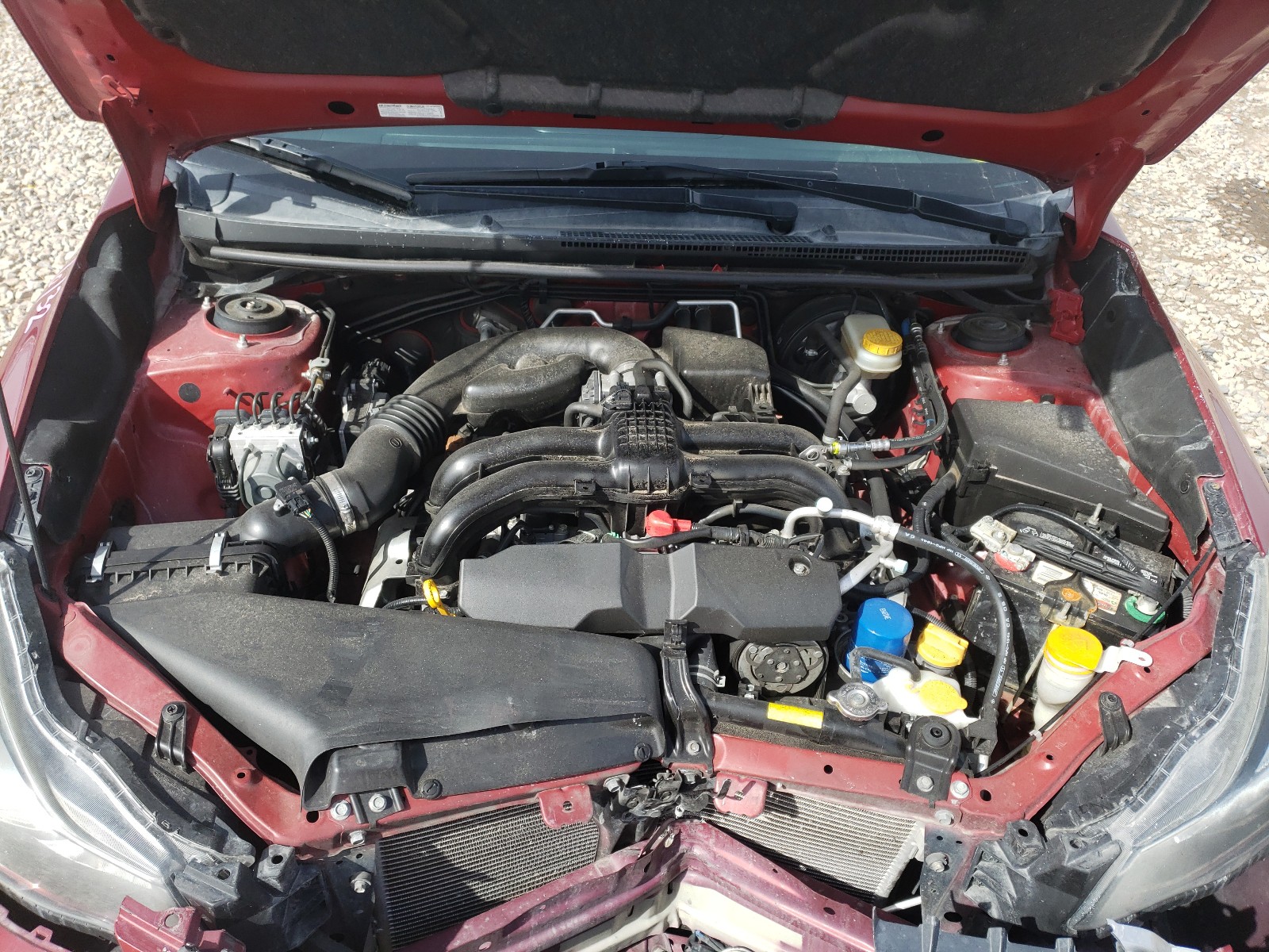 2013 Subaru Impreza Premium Red vin: JF1GPAC65D2849055
