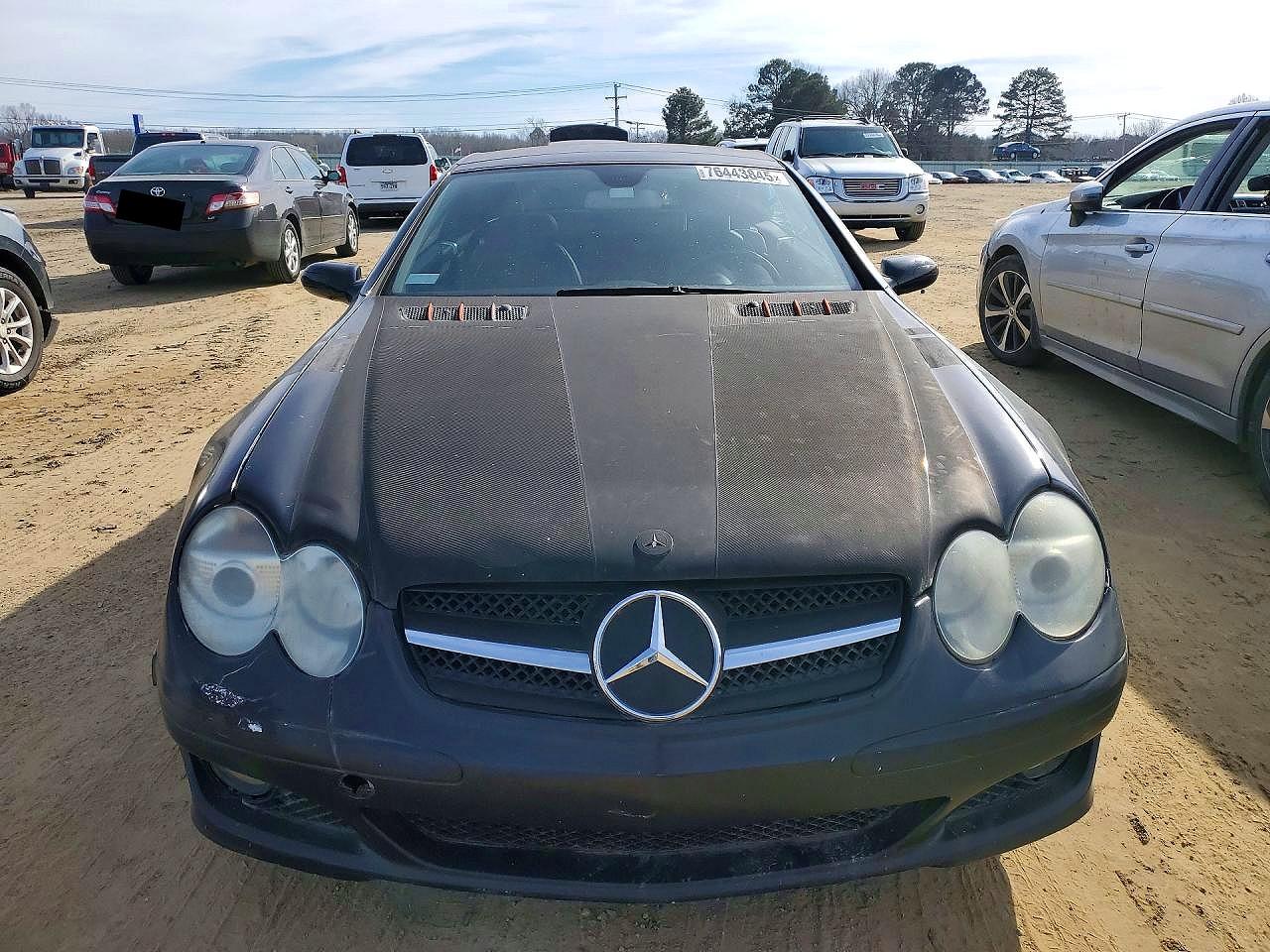 2007 Mercedes-benz Sl 550 Gray vin: WDBSK71F47F124454