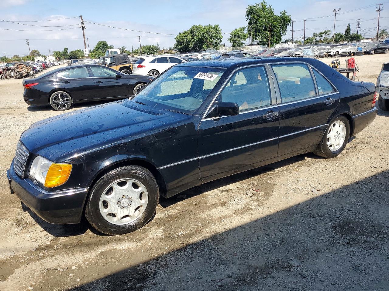 1992 Mercedes-benz 500 Sel Black vin: WDBGA51E3NA042178