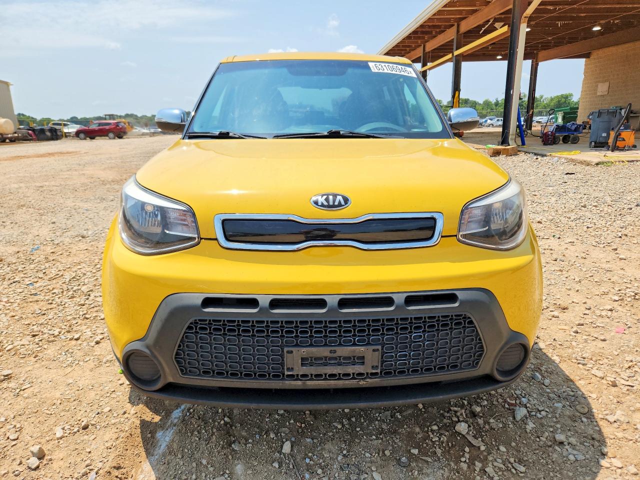 2014 Kia Soul + Yellow vin: KNDJP3A5XE7085679