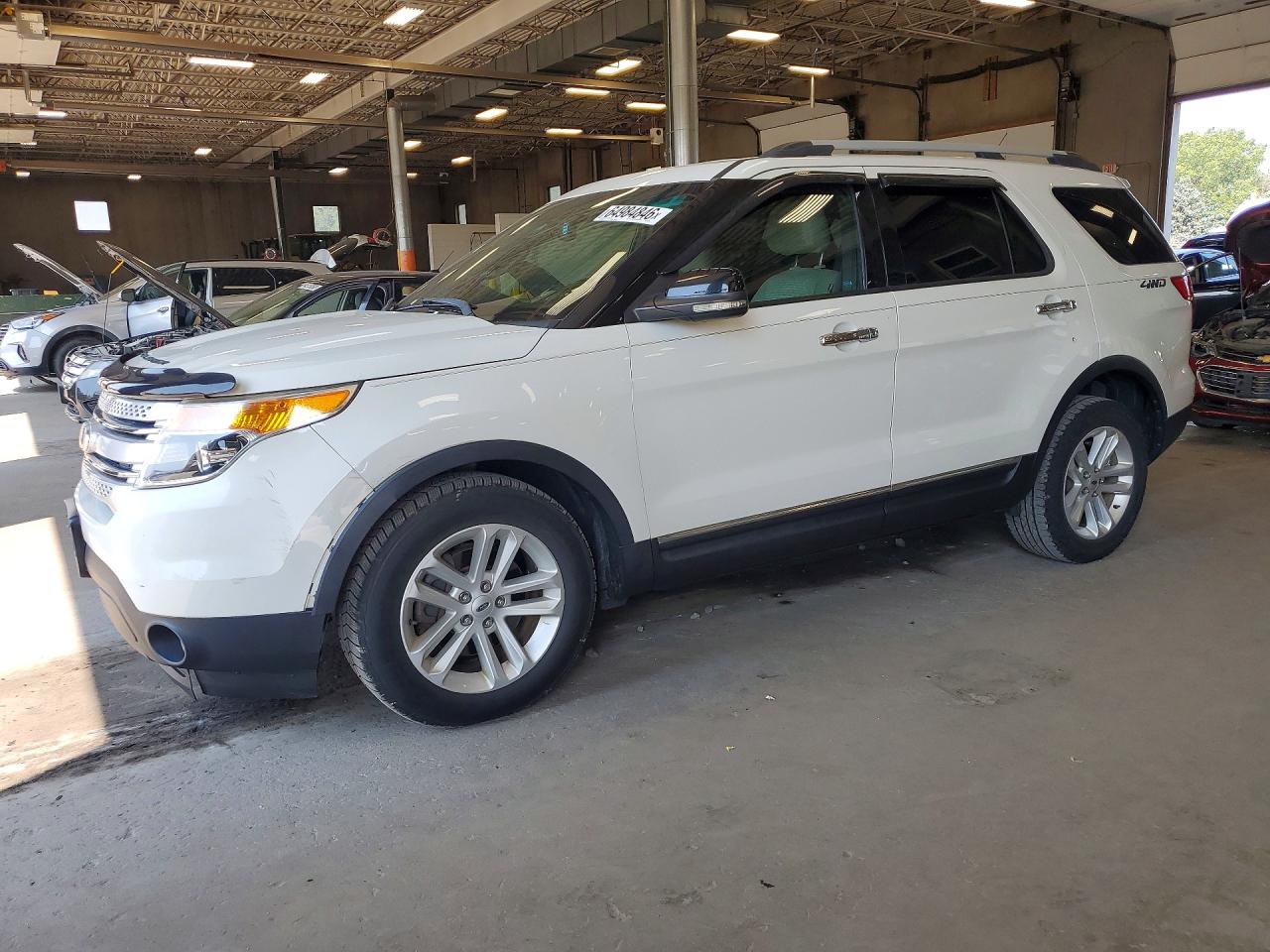 2012 Ford Explorer Xlt White vin: 1FMHK8D87CGA65124
