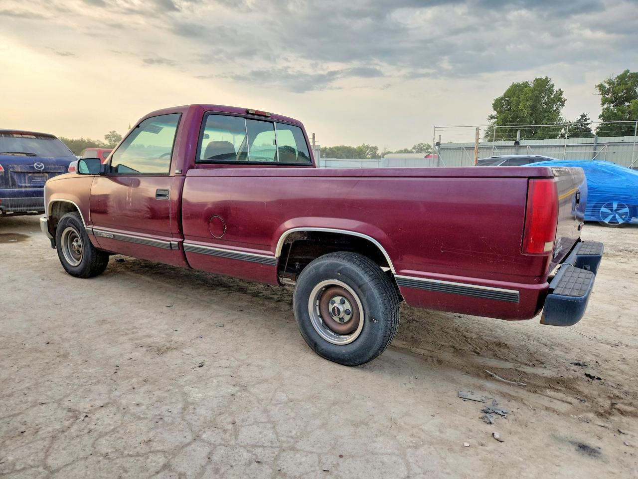 1995 Gmc Sierra C1500 Maroon vin: 1GTEC14Z1SZ501943