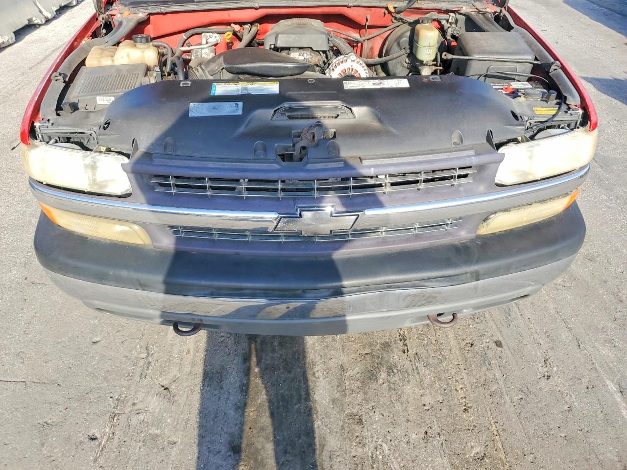 2000 Chevrolet Silverado K1500 Red vin: 2GCEK19T5Y1393755