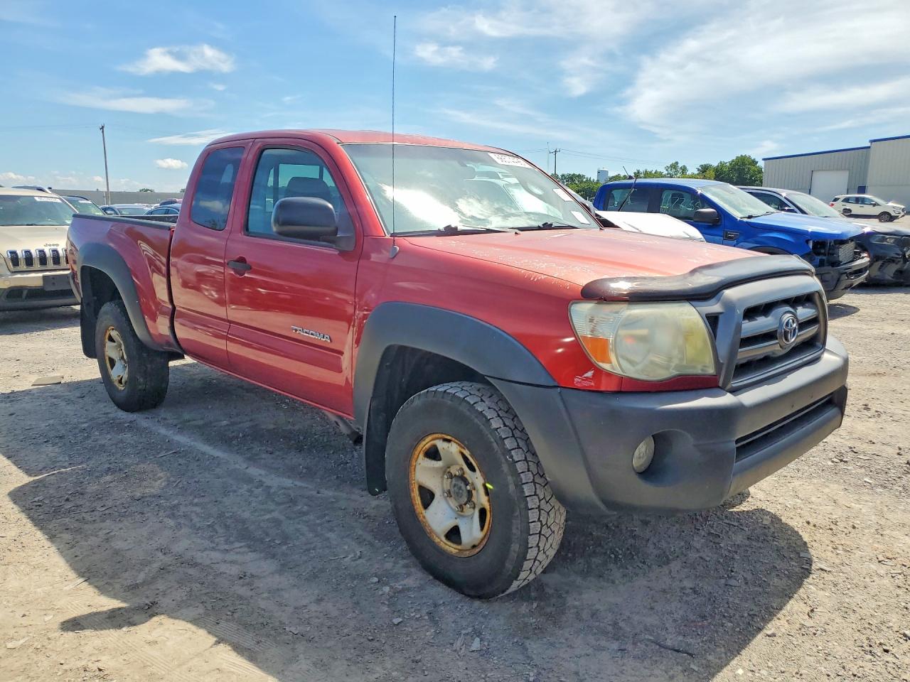 2008 Toyota Tacoma V6 Red vin: 5TEUU42N78Z503509