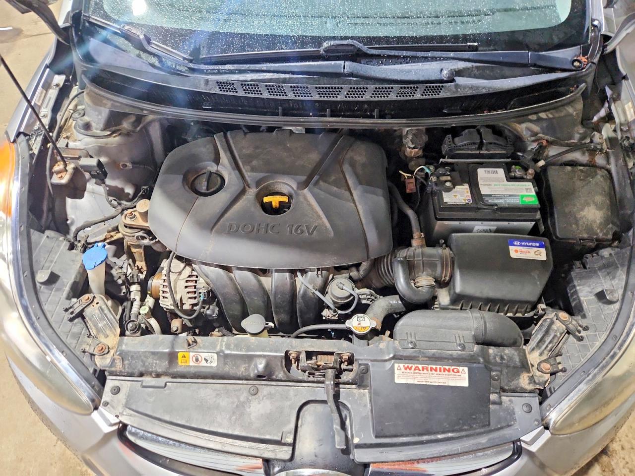 2013 Hyundai Elantra Gls Silver vin: KMHDH4AE7DU618373