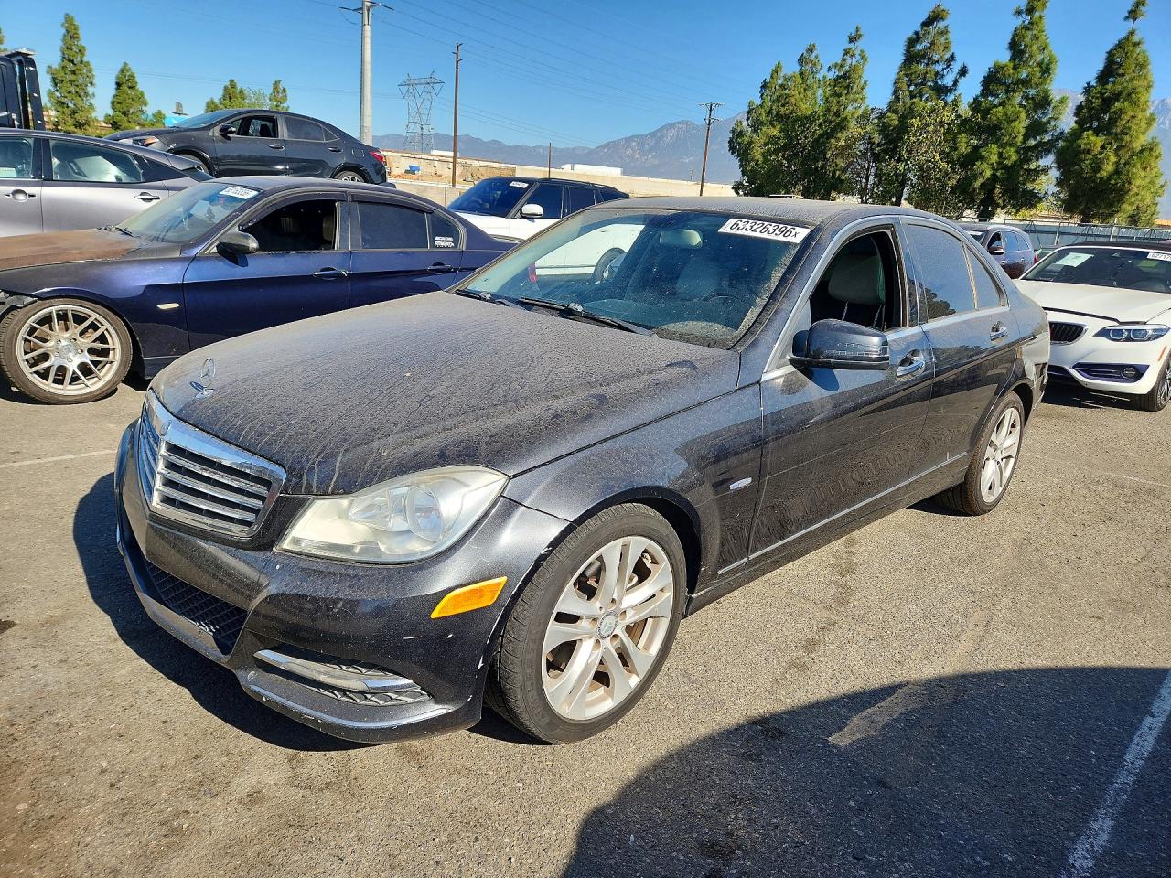 2012 Mercedes-benz C 250 Gray vin: WDDGF4HB0CR235773