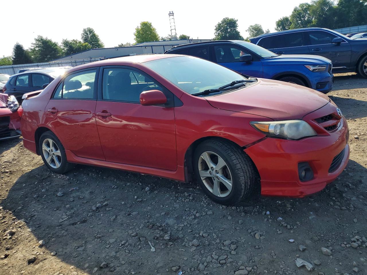 2011 Toyota Corolla S Red vin: 2T1BU4EE9BC633422