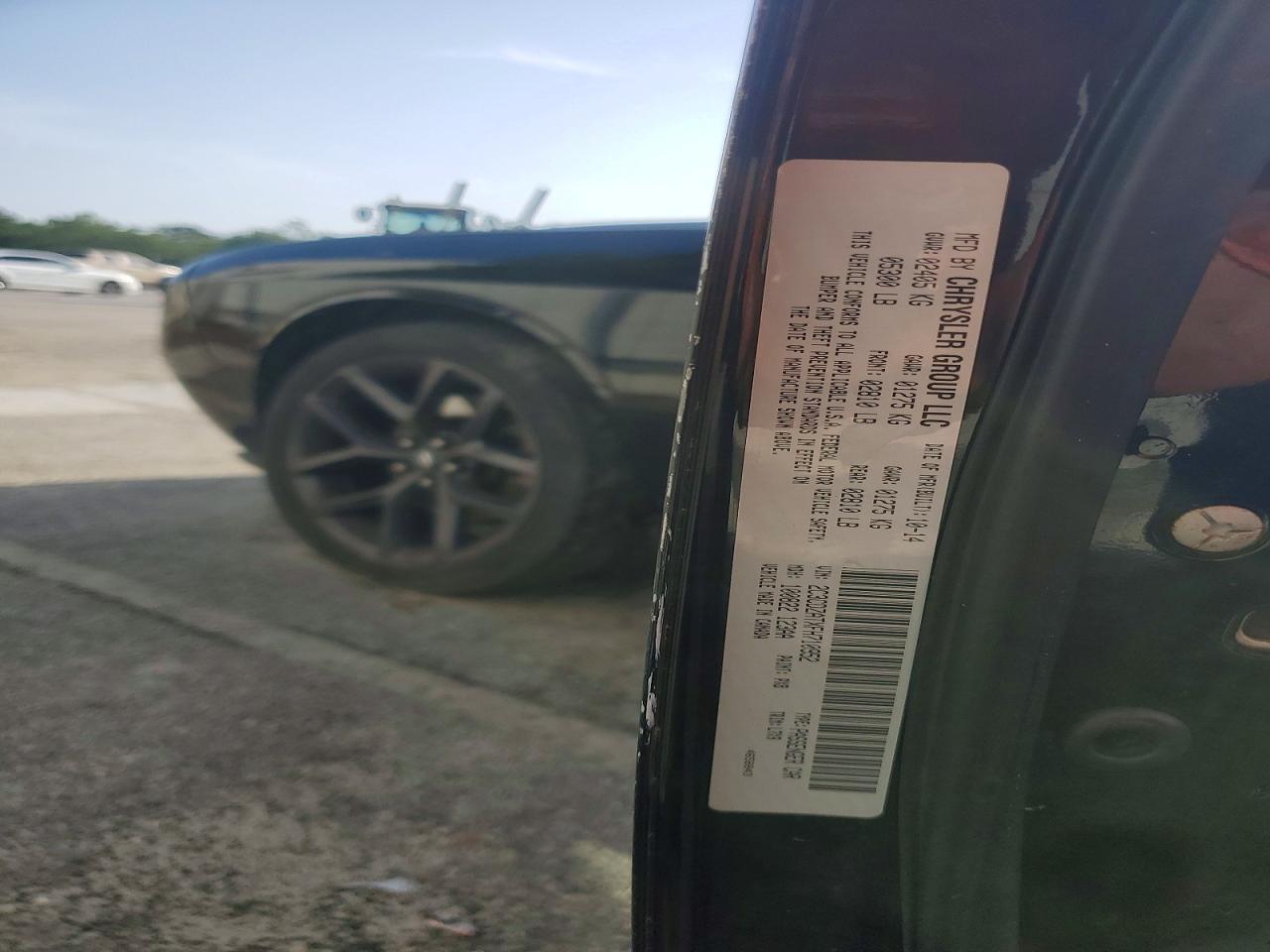 2015 Dodge Challenger Sxt Black vin: 2C3CDZATXFH710952