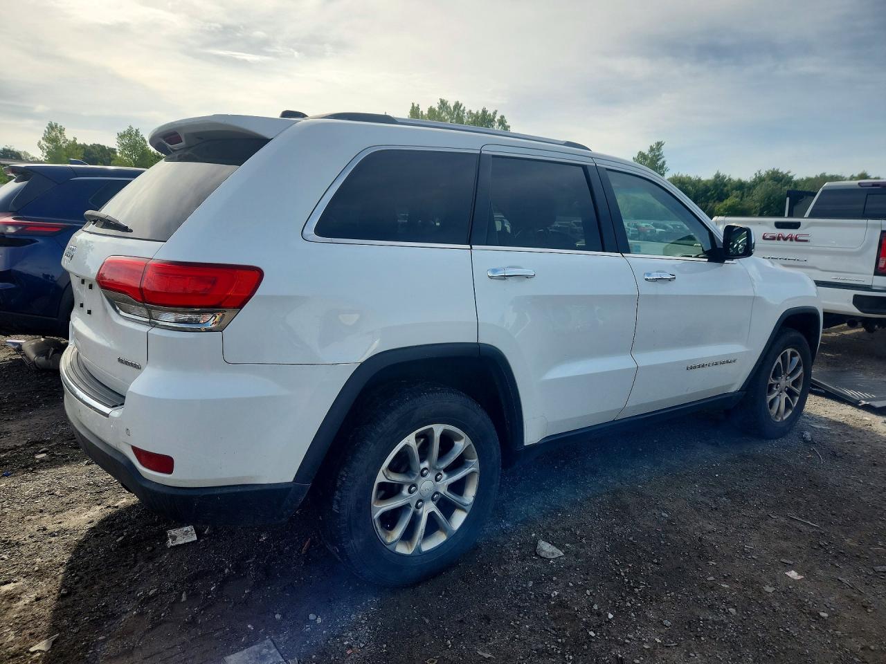 2014 Jeep Grand Cherokee Limited White vin: 1C4RJFBG3EC385660