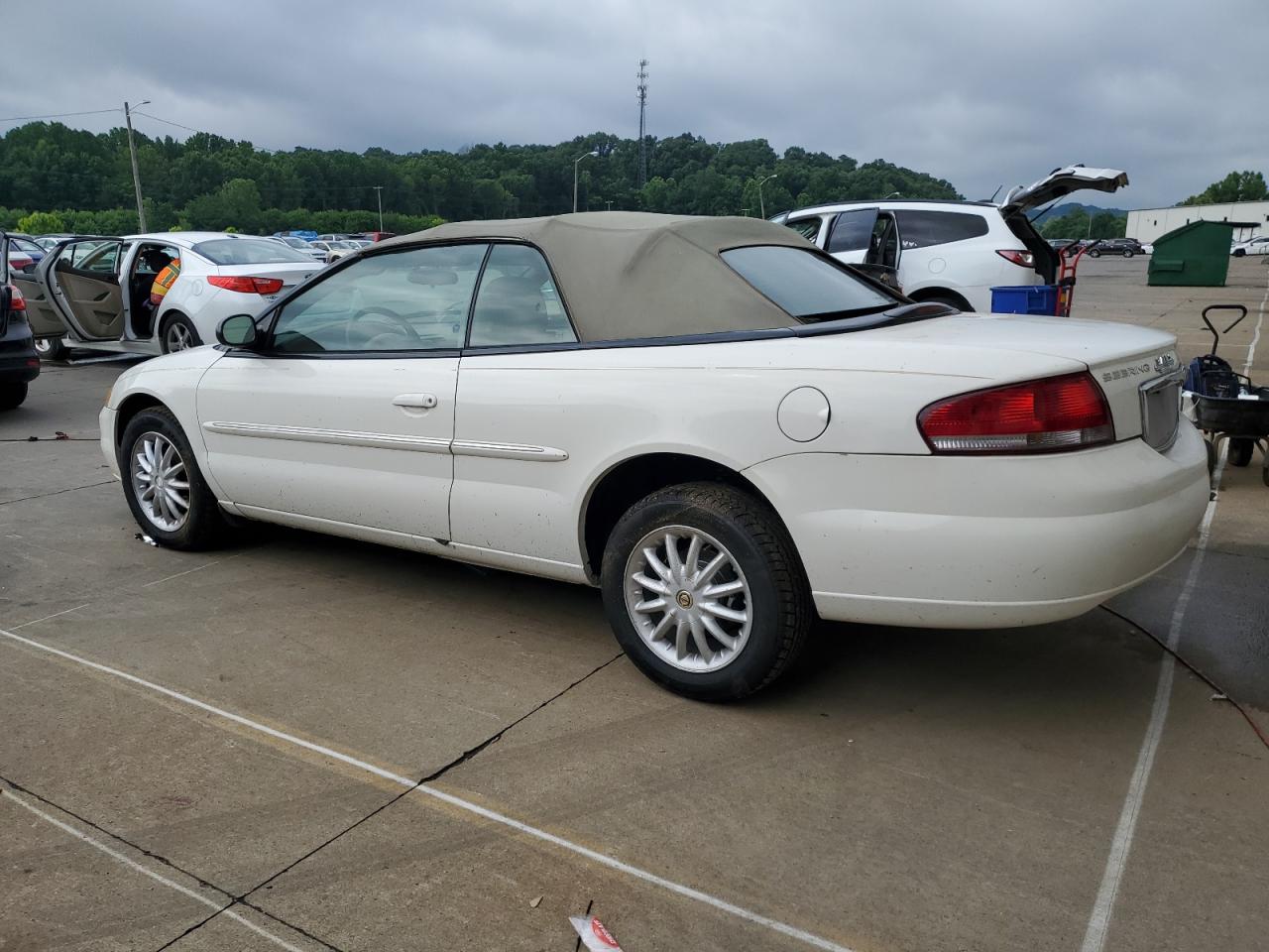 2002 Chrysler Sebring Lxi White vin: 1C3EL55R72N309234