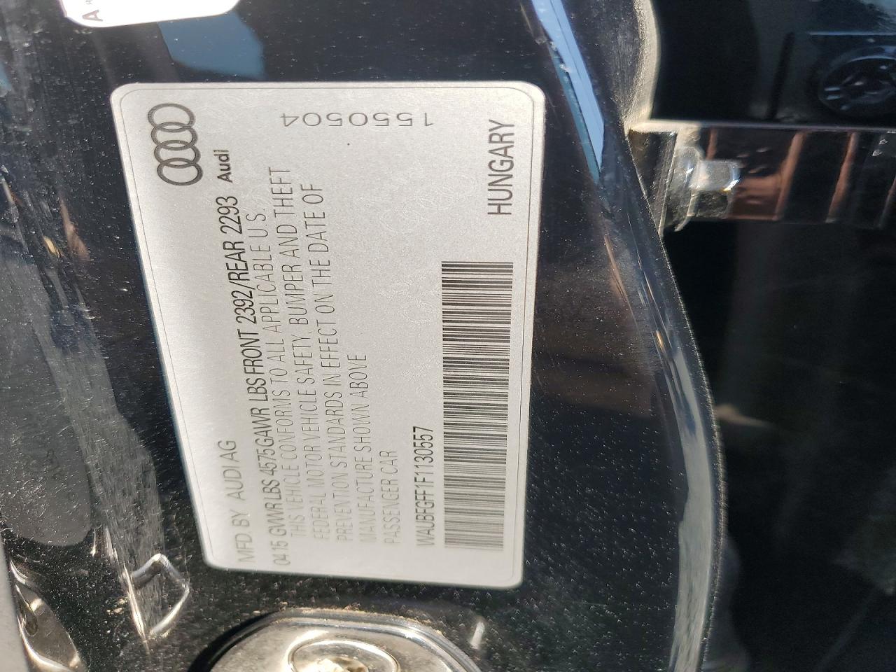 2015 Audi A3 Premium Black vin: WAUBFGFF1F1130557